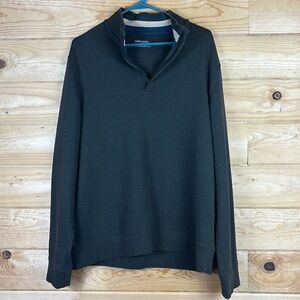 Untuckit Green Quarter Zip Pullover Sweater Mens Large